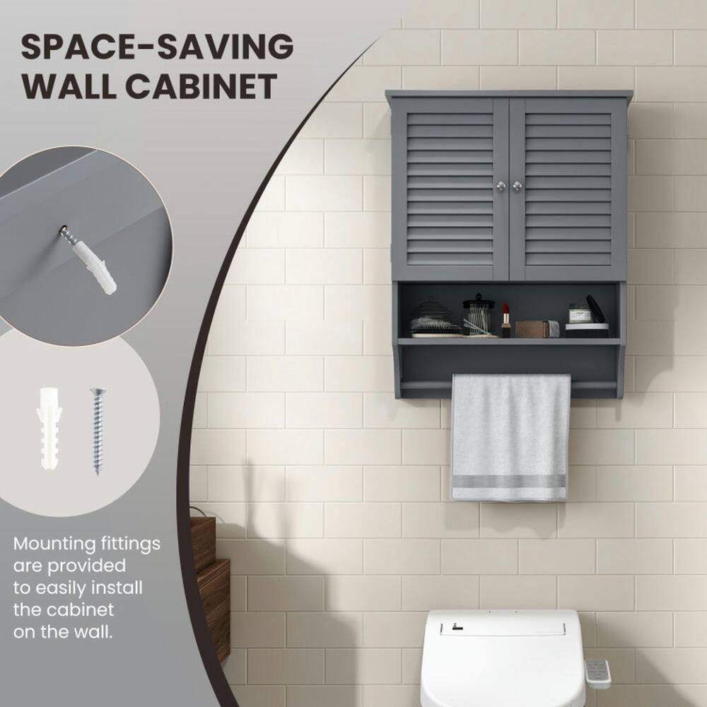 SPACE-SAVING WALL CABINET

Mounting fittings are provided to easily install the cabinet on the wall.