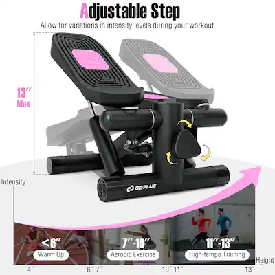 FANTASK Mini Stepper Mit Griff – Höhenverstellbar 97–117 Cm, LCD-Display, Widerstandseinstellung – Stepper Für Zuhause & Büro, Bis 136 Kg FANTASK Mini Stepper Mit Griff – Höhenverstellbar 97–117 Cm, LCD-Display, Widerstandseinstellung – Stepper Für Zuhause & Büro, Bis 136 Kg