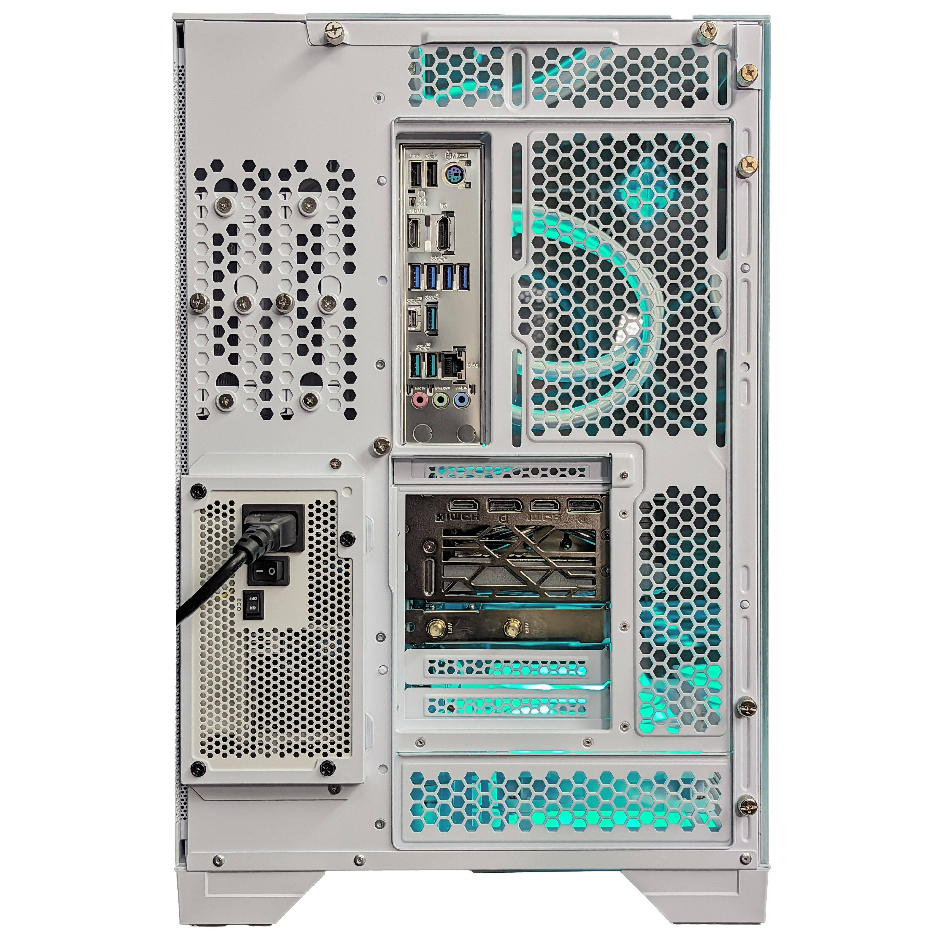 Alt View 3. Cobratype - Venom Gaming Desktop - AMD Ryzen 9 9900X - 32GB DDR5 Memory - GeForce RTX 5070 Ti - 2TB NVMe - White.