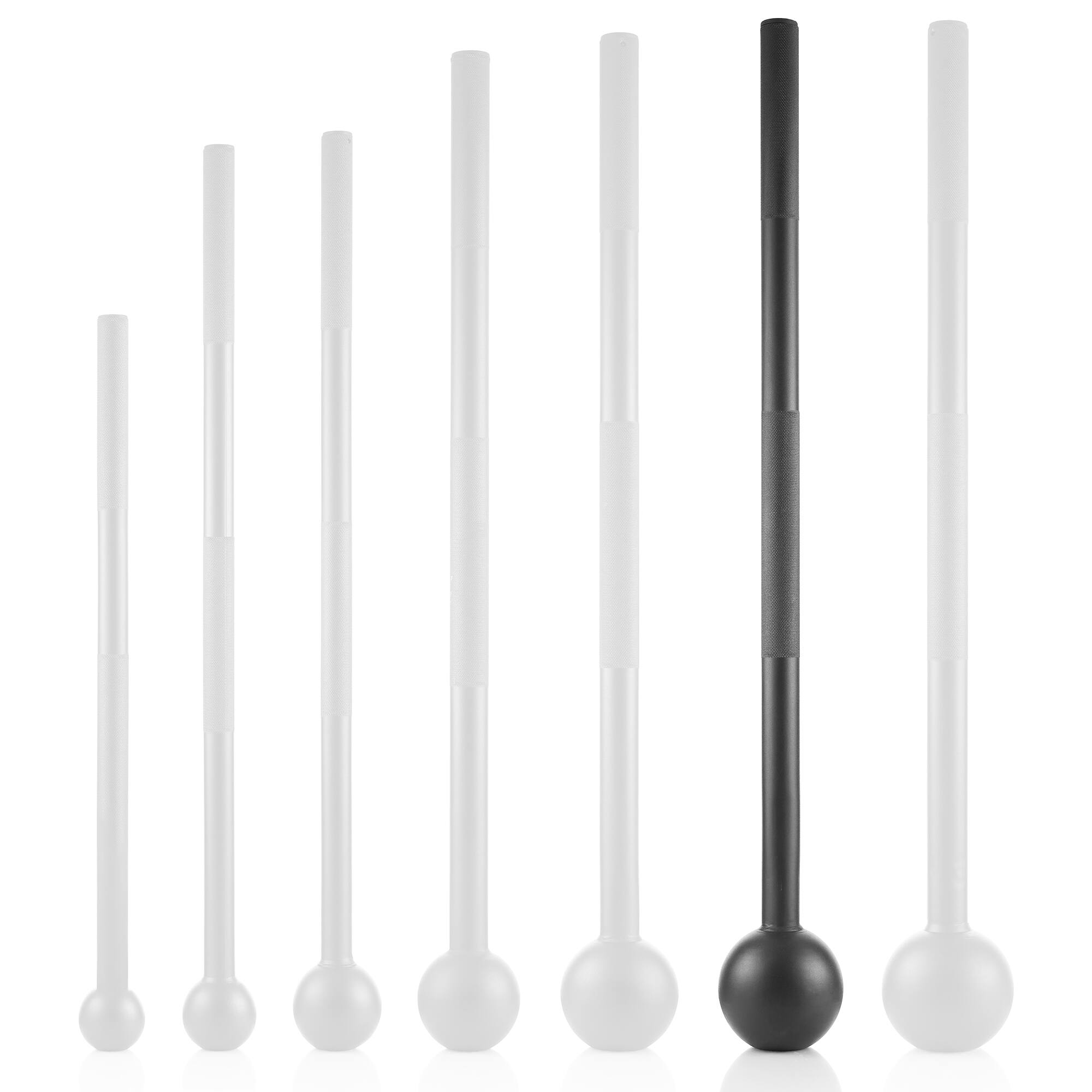 Alt View 3. Philosophy Gym - Steel Mace Bell - Mace Club for Strength Training - Full Body Workouts - Black.