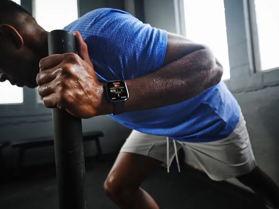 Amazfit Bip Smartwatch 46mm Silicone Black Blue (2025