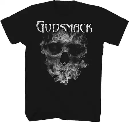 Front. PopMarket - Godsmack - Godsmack - Smoking Skull T-Shirt - 3XL Black TS0100GDSA6 - APPAREL - Multicolor.