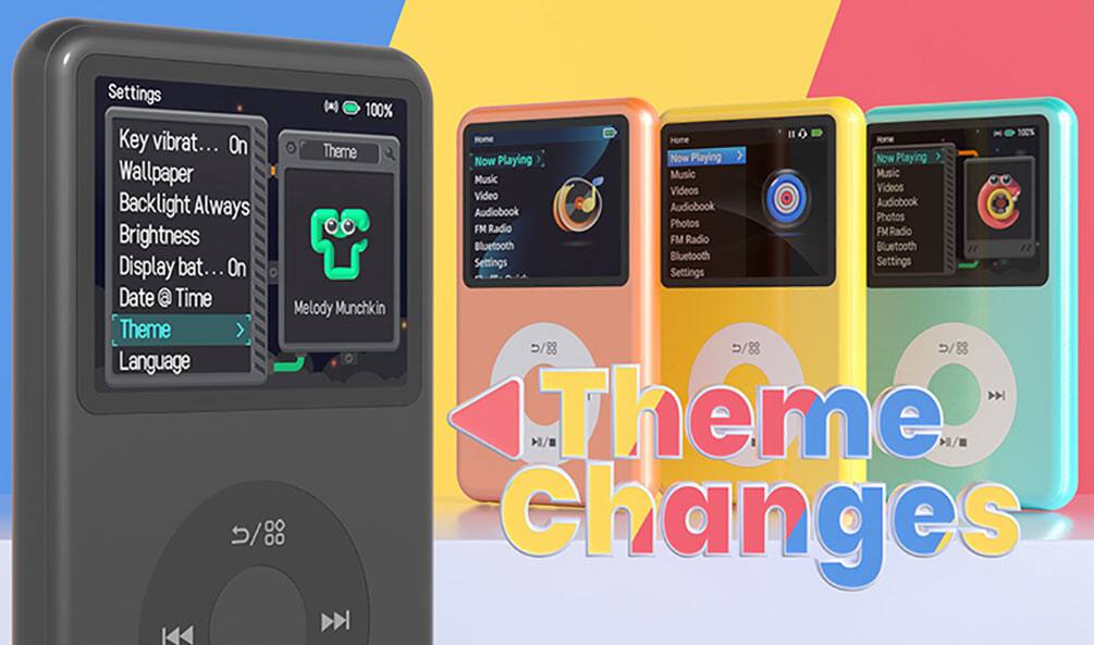Settings 100% 100% Key vibrat... On Theme Now Playing Now Playing Now Playing Wallpaper Music Music Music Videos Videos Video Backlight Audiobook Audiobook Always Audiobook Photos Photos FM Radio FM Radio Brightness Bluetooth FM Radio Bluetooth " Bluetooth Display bat... On Settings Settings Date @ Time Munchkin Melody Theme u/88 U/88 Language  Theme H/# /= 5/000 Changes