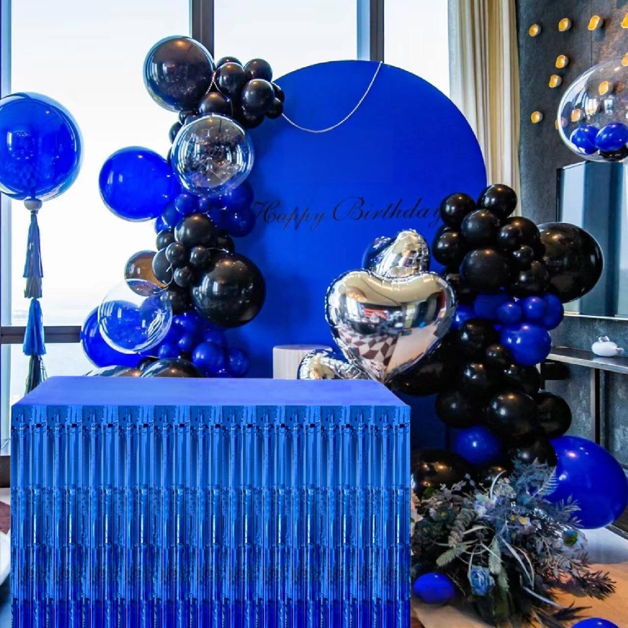 Dapper Styles Streamers Party Decorations 2 Packs Table Skirts Metallic ...