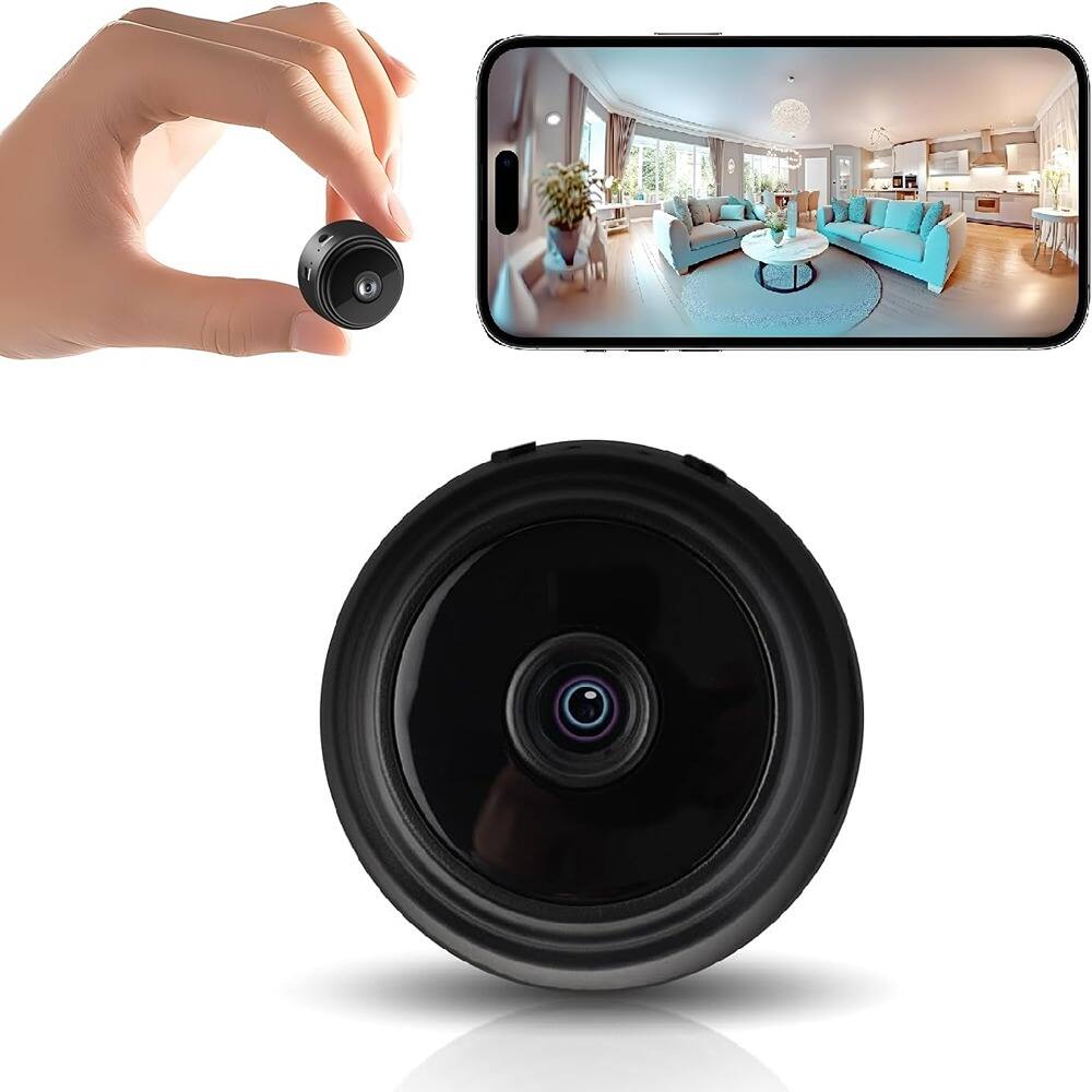 Front. Generic - 2K Hidden Camera,Nanny Cam Hidden Camera,Mini Camera for Home,Cloud & SD Storage - Black.