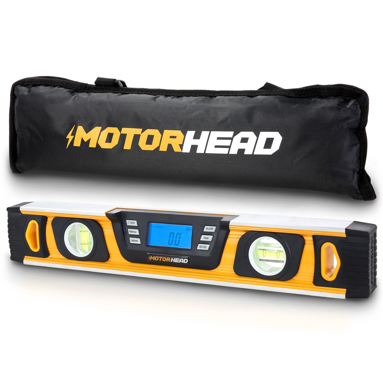 MOTORHEAD - 16 Inch Smart Digital Level, 0 to 180 Degree Range, Magnetic Base, Solid Aluminum Body price history on PriceWatchPro
