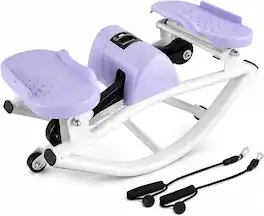 Anysun - Swing Stepper Machine - Home Aerobic Fitness, Targets Waist & Legs, Foldable, Quiet, for Whole Family - Purple