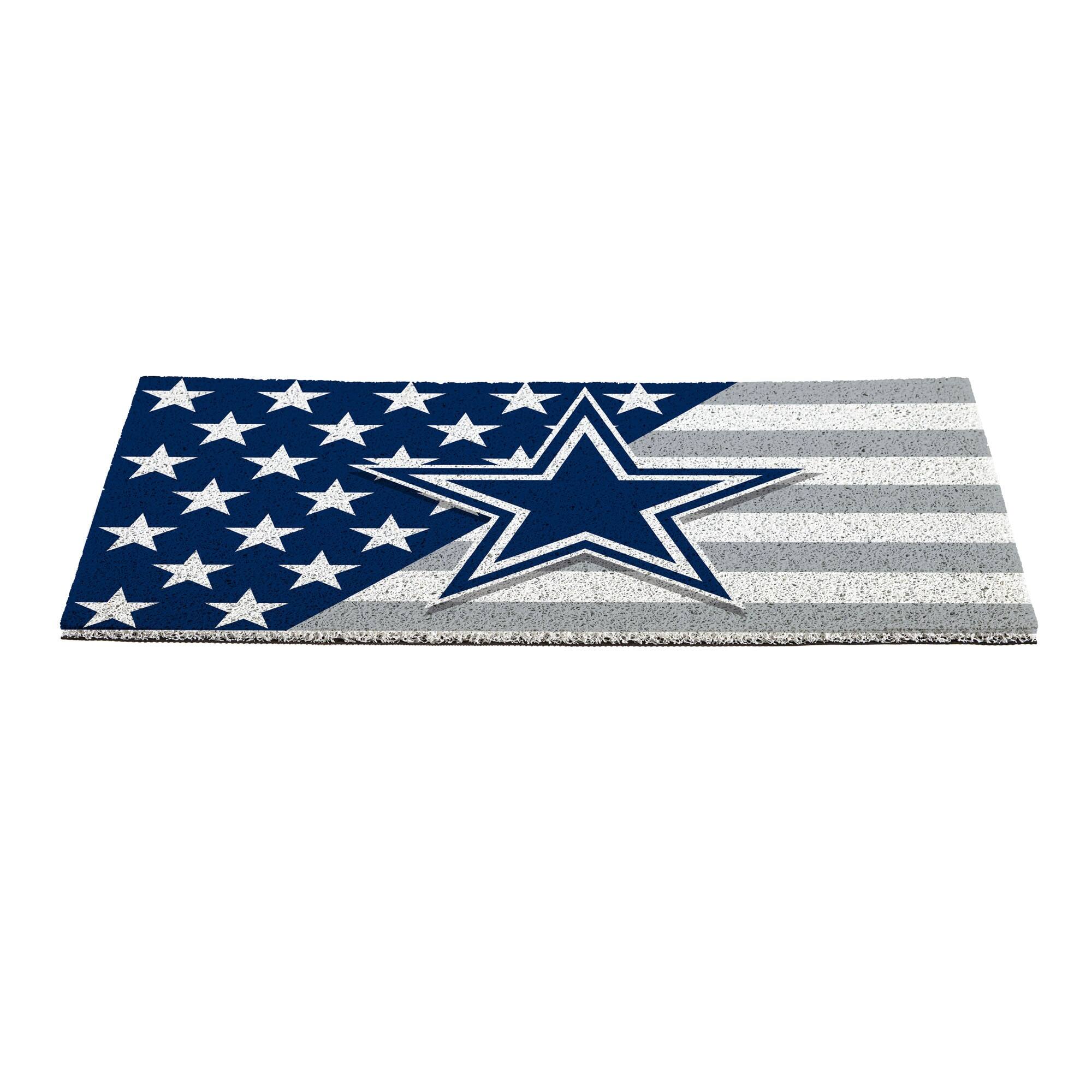 Alt View 1. Evergreen Enterprises - Dallas Cowboys 16" x 28" Stars & Stripes Patriotic Turf Mat - Multicolor.