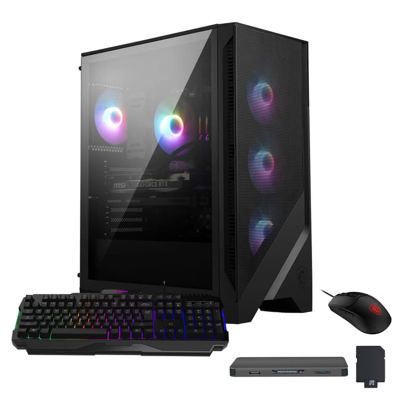 MSI - Codex R2 Gaming Desktop,Intel Core Ultra 7 265,64GB DDR5,2TB SSD+1TB Dock Set,NVIDIA RTX 5060 8GB,Win 11 - Black