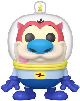 Funko - POP! TELEVISION: Nickelodeon Rewind - The Ren & Stimpy Show, Space Madness Stimpy - Collectibles - Multicolor