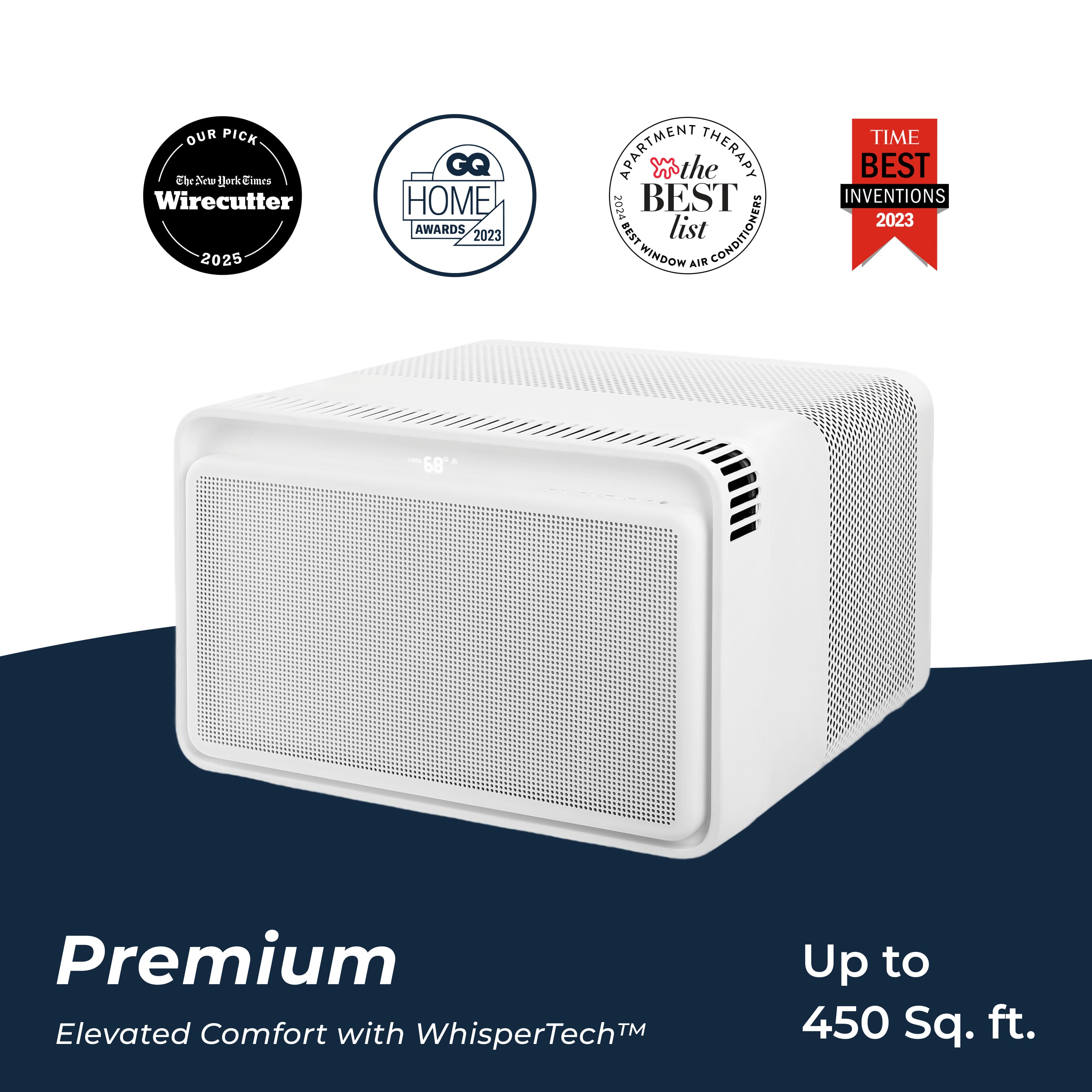 Windmill - WhisperTech 10,000 BTU Smart Window Air Conditioner with Inverter Technology - White