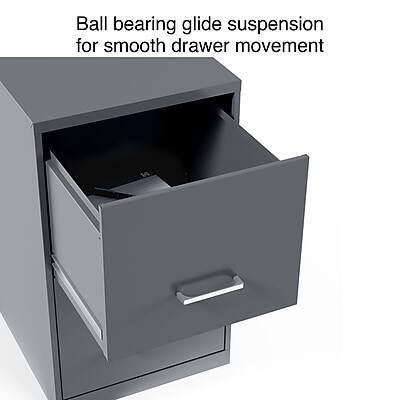 Ball bearing glide suspension for smooth drawer movement