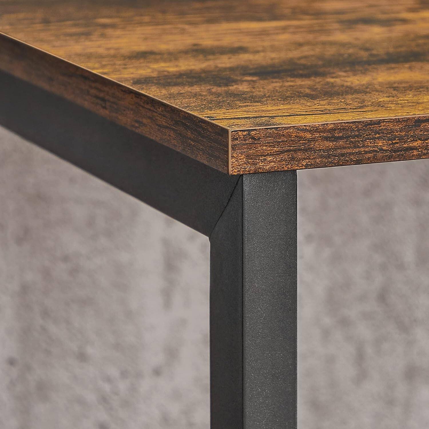 Left. Songmics Home - TV Stand for TVs up to 60 Inches with Open Shelves – Rustic Brown - Brown.