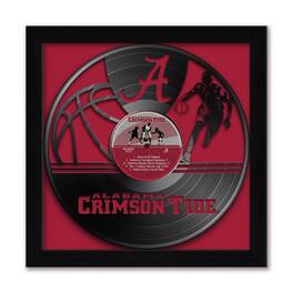 Sporticulture - Alabama Crimson Tide Framed 13" x 13" Vinyl Record Art Print - Red
