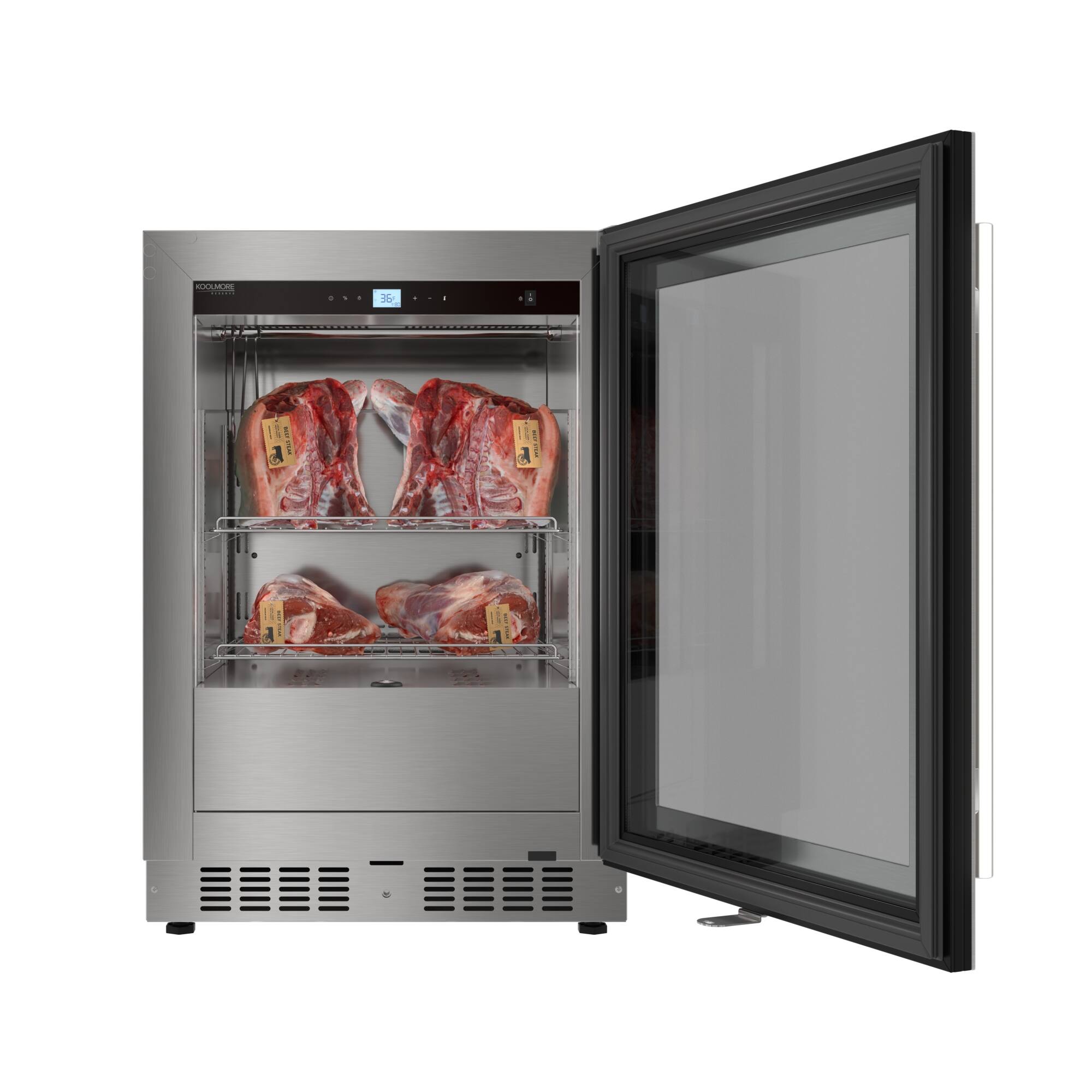 Angle. Koolmore - Reserve 24 in. Commercial and Residential Undercounter Dry Aging Refrigerator in Stainless Steel (KM-DAR-34SS) - Stainless-Steel.
