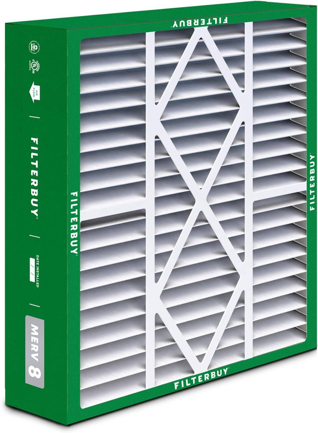 FILTERBUY  
AIR FLOW  
FILTERBUY  
DATE INSTALLED  
FILTERBUY  
MERV 8  
FILTERBUY