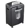 Bonsaii - 12-Sheet Micro Cut Shredder - P-4 Security Level, Shreds Paper, Staple & Clip - 60 Min Continuous Use, Jam-Proof System - Black