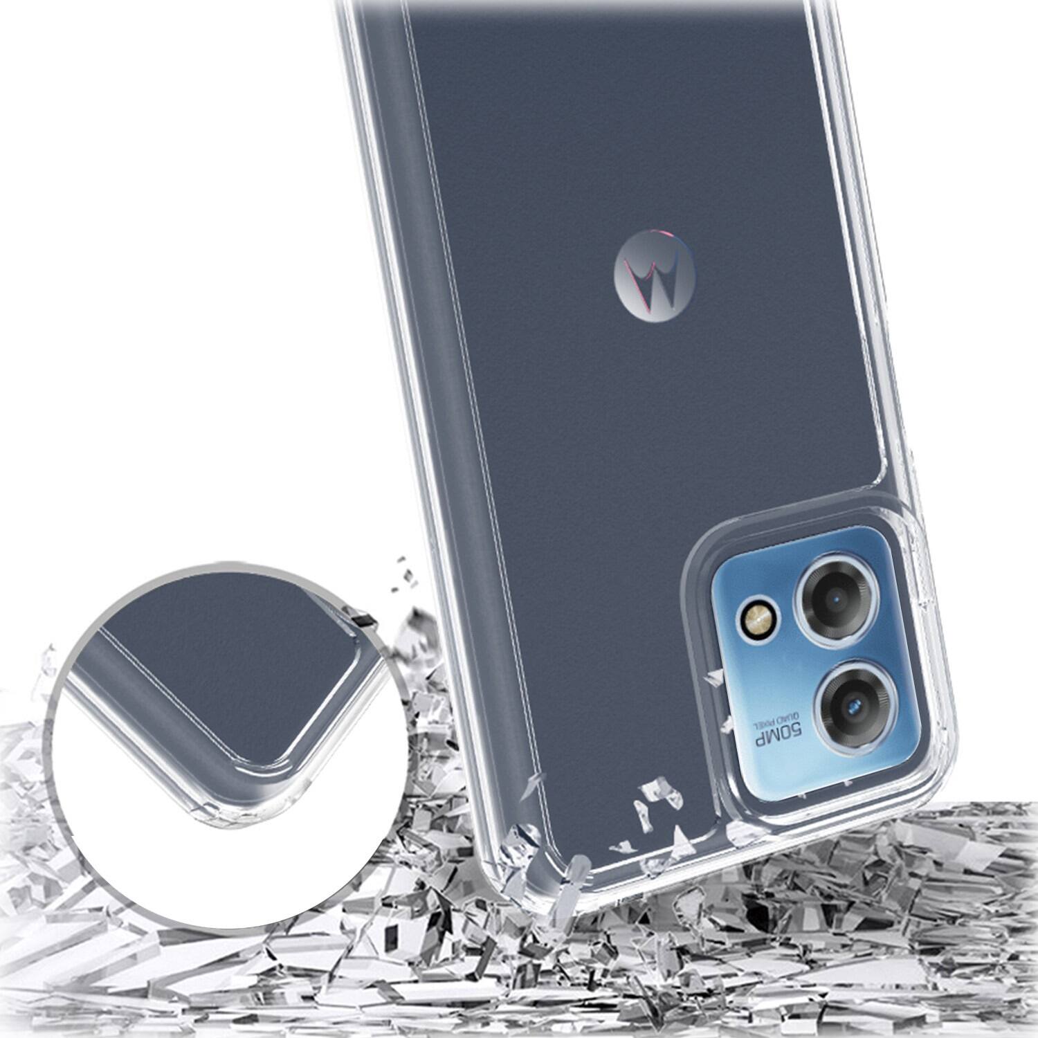 Alt View 15. SaharaCase - Hybrid-Flex Hard Shell Series Case for Motorola G Stylus 5G (2023) - Clear.