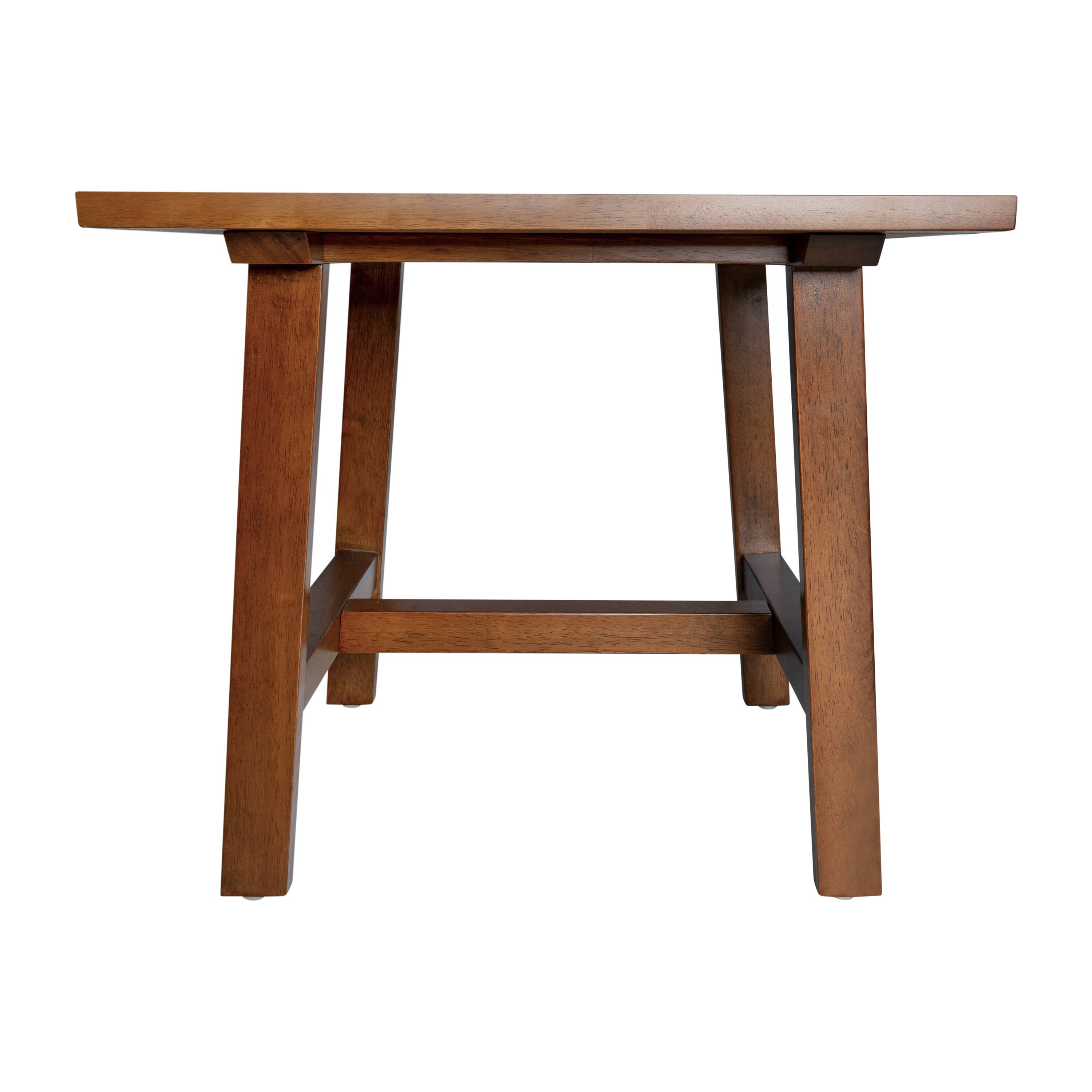 Alt View 8. Emma + Oliver - Saul Solid Wood Farmhouse Trestle End Table - Walnut.