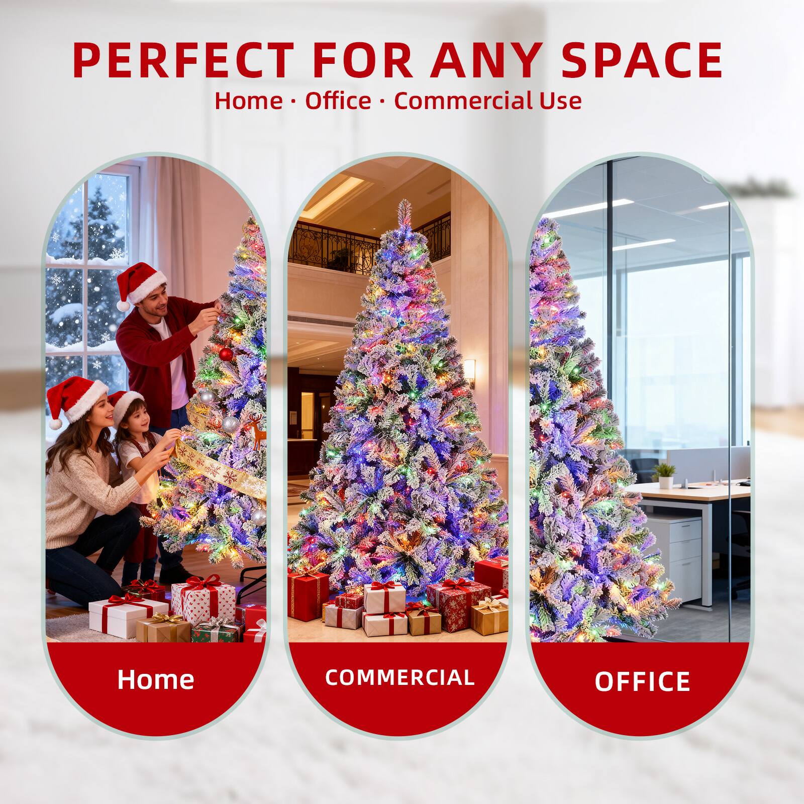PERFECT FOR ANY SPACE  
Home • Office • Commercial Use  

Home  
COMMERCIAL  
OFFICE