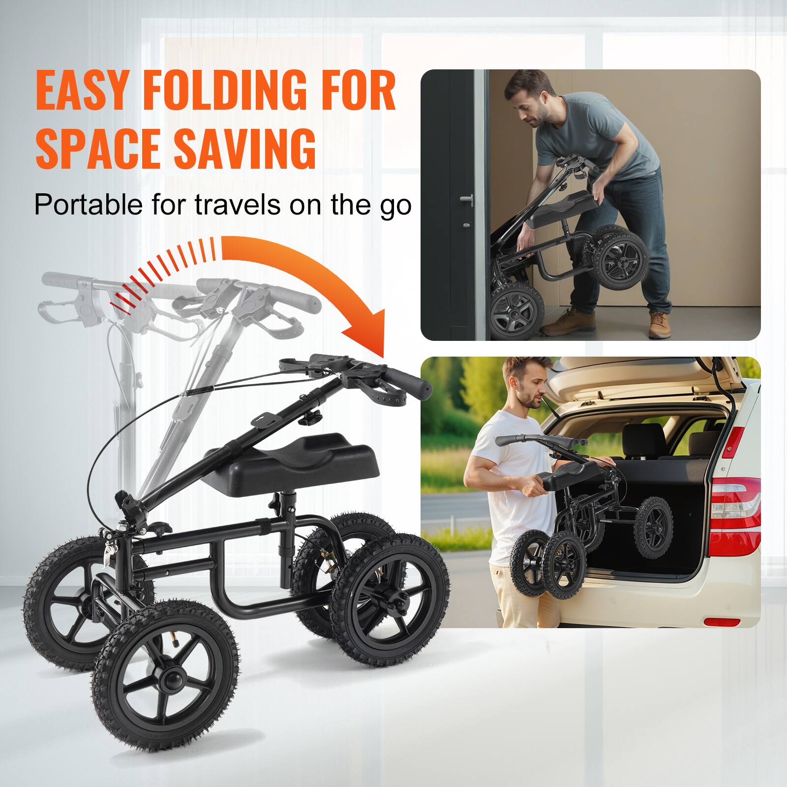 EASY FOLDING FOR SPACE SAVING
Portable for travels on the go