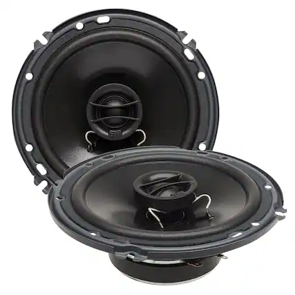 Front. Powerbass - PowerBass S-6752 - 6.75" Coaxial OEM Replacement Speakers - Pair - Black/Gray.