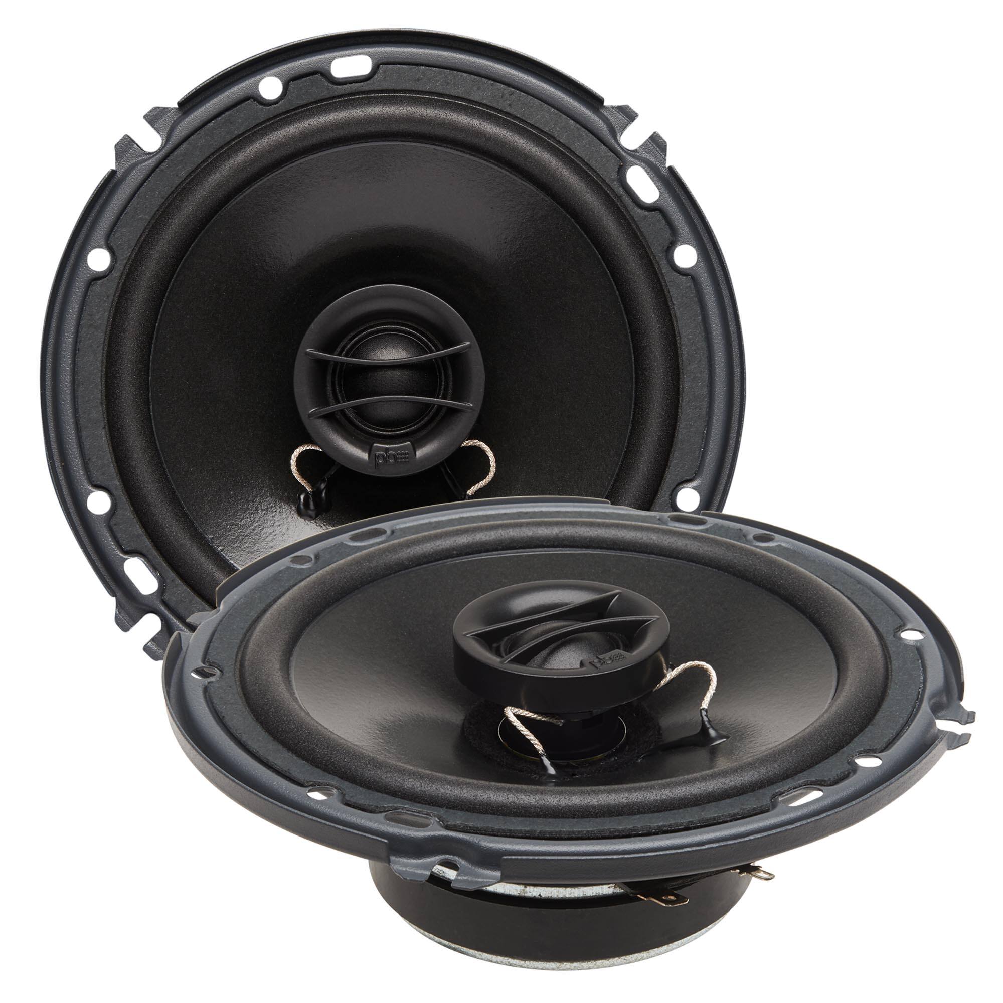 Powerbass - S-6752 - 6.75" Coaxial OEM Replacement Speakers - Pair - Black/Gray