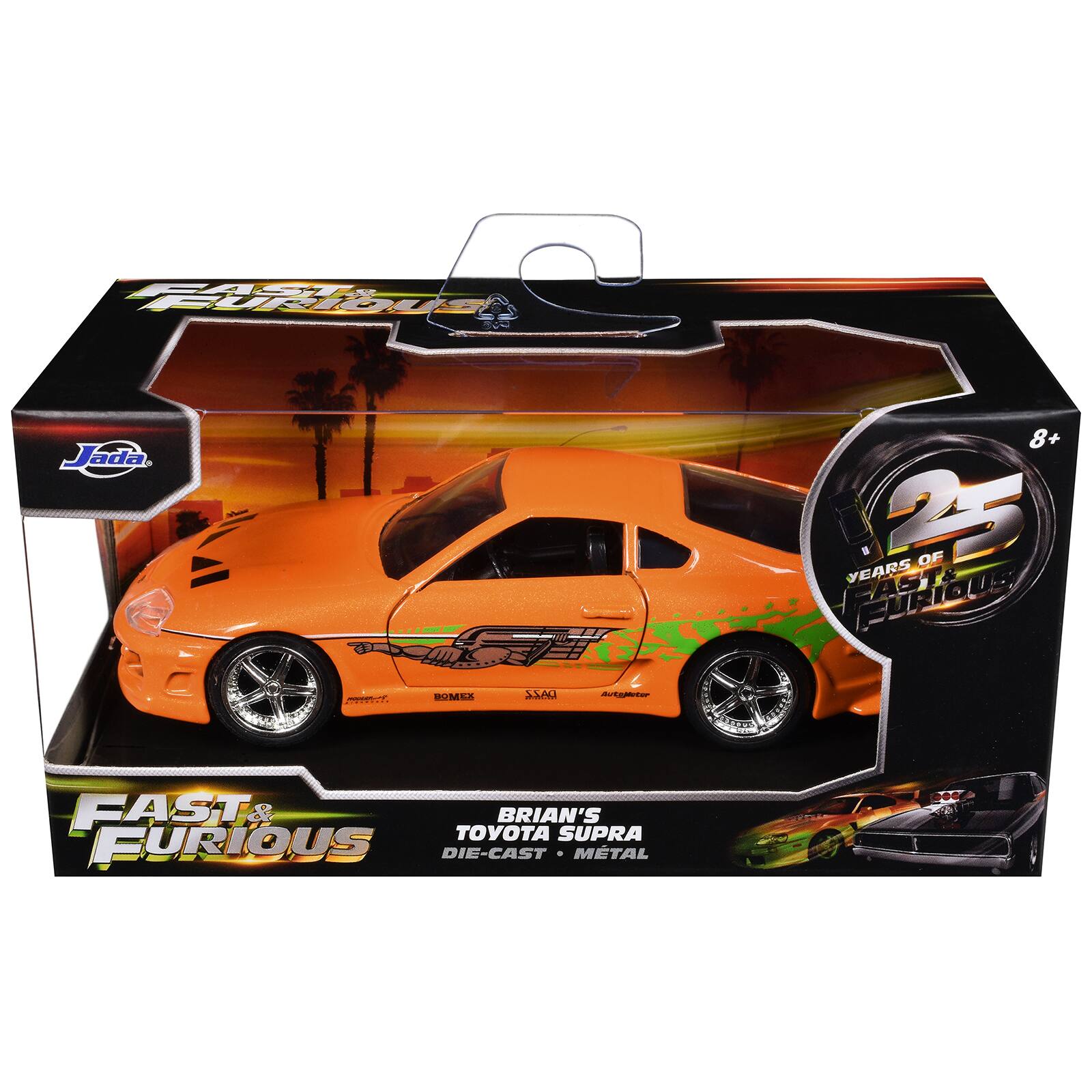 Jada 8+ Years of Fast & Furious  
Brian's Toyota Supra  
Die-Cast Metal