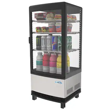 The image features a refrigerator with a variety of drinks inside. The drinks include Mountain Dew, Crunch, Kool-Aid, and other beverages. The refrigerator is filled with these drinks, making it a convenient place to store and access them.