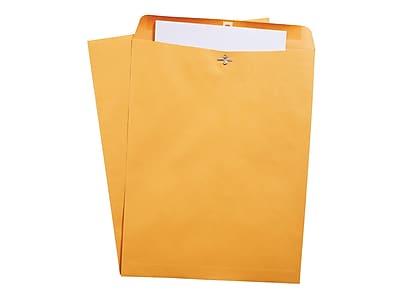 Alt View 1. Staples - Clasp & Moistenable Glue Kraft Catalog Envelopes, 10"L x 15"H, 100/Box - Brown.