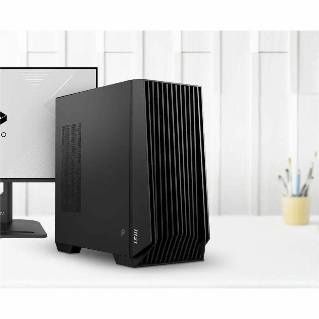 Alt View 17. MSI - PRO DP400 14 Desktop Desktop Computer - Intel Core i7 - 14700F - NVIDIA GeForce RTX 5070 Ti - 32GB Memory - 2TB SSD - Black.