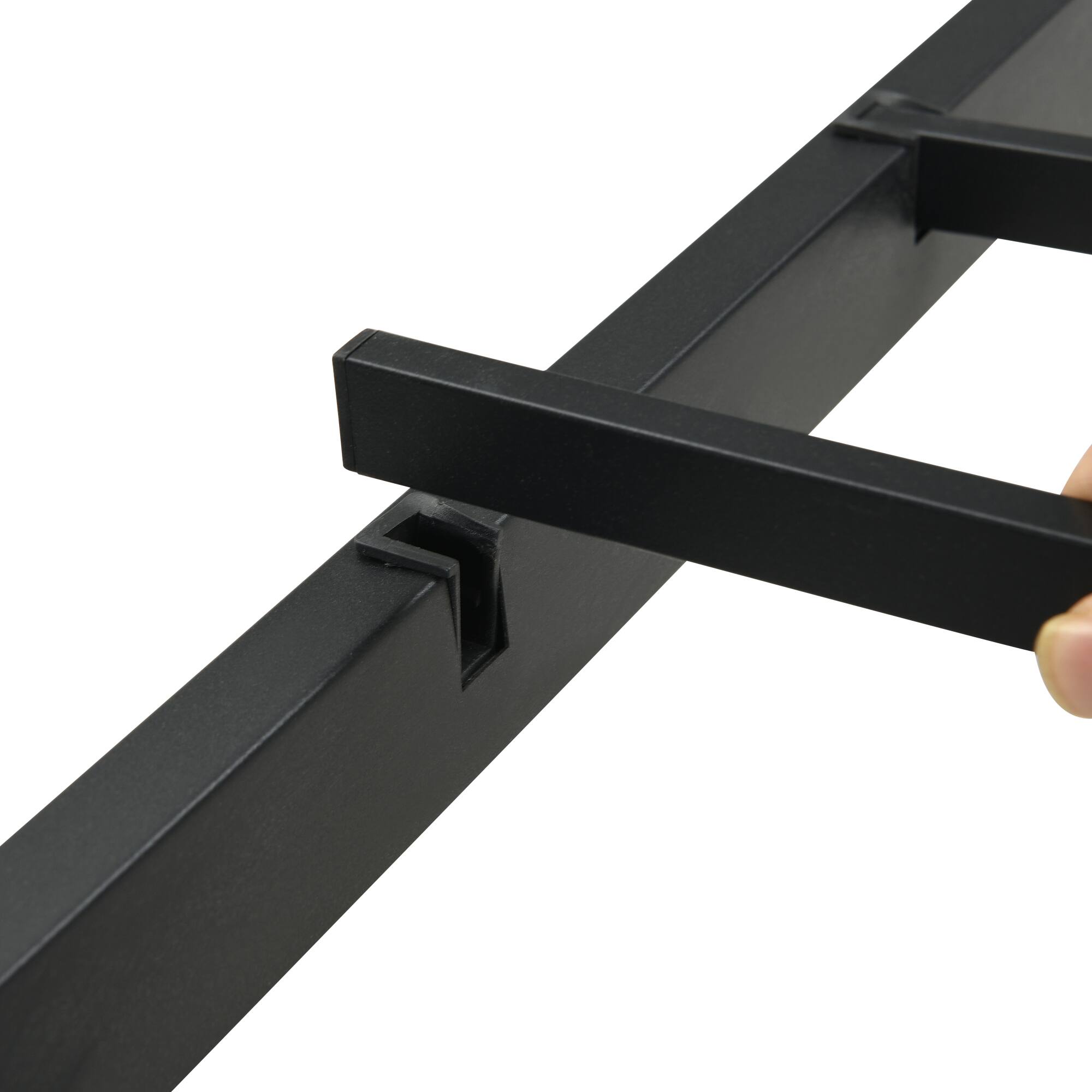 Alt View 10. GOODSILO - Modern LED Bed Frame with Storage Drawers and USB Charging Station, Upholstered Headboard, No Box Spring Needed - Brown+Gray.