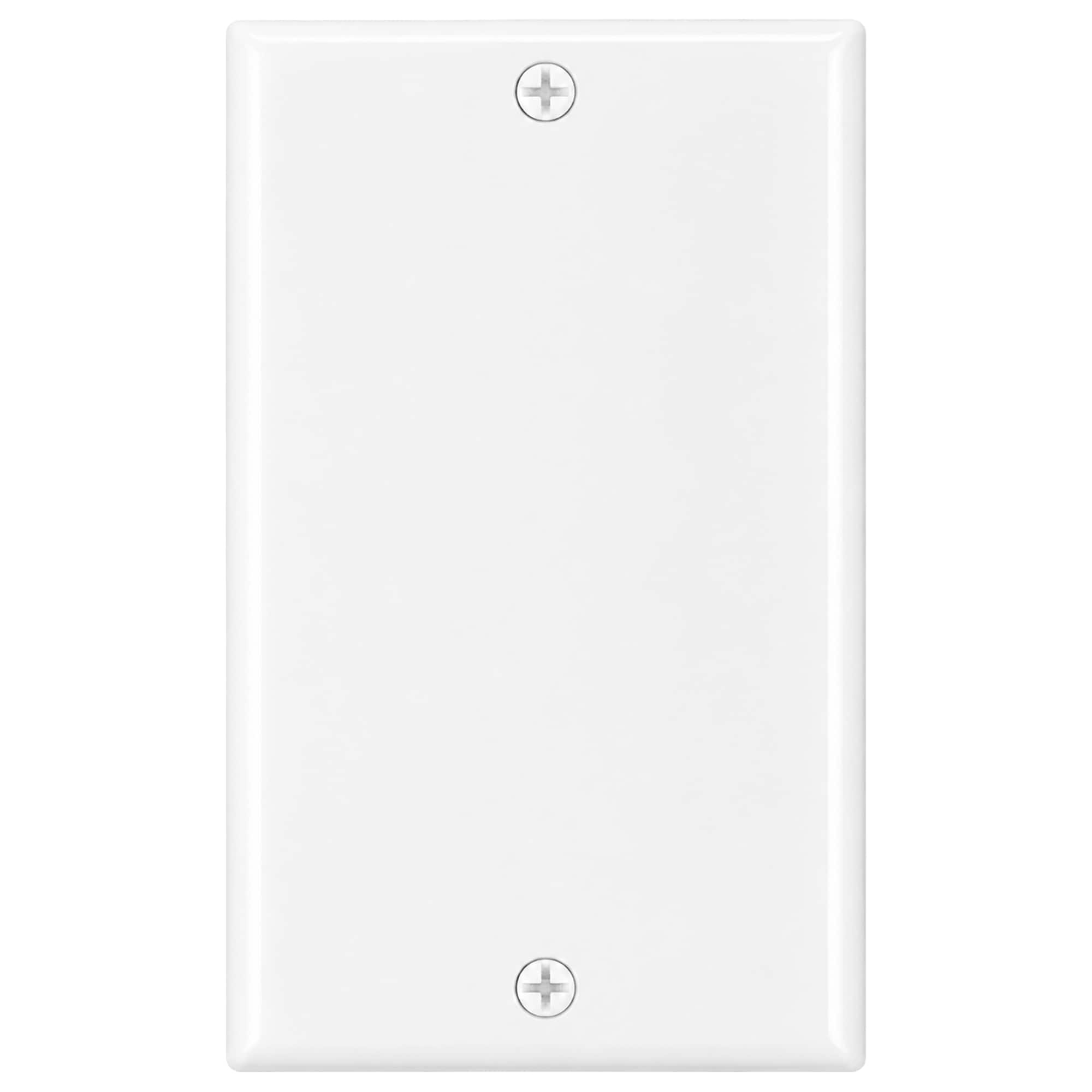 Cmple.com - Cmple - Keystone Wall Plate Cover Ethernet Wall Plates for Modular Inserts, RJ45 Keystone Jack - 1 Gang GFCI - White