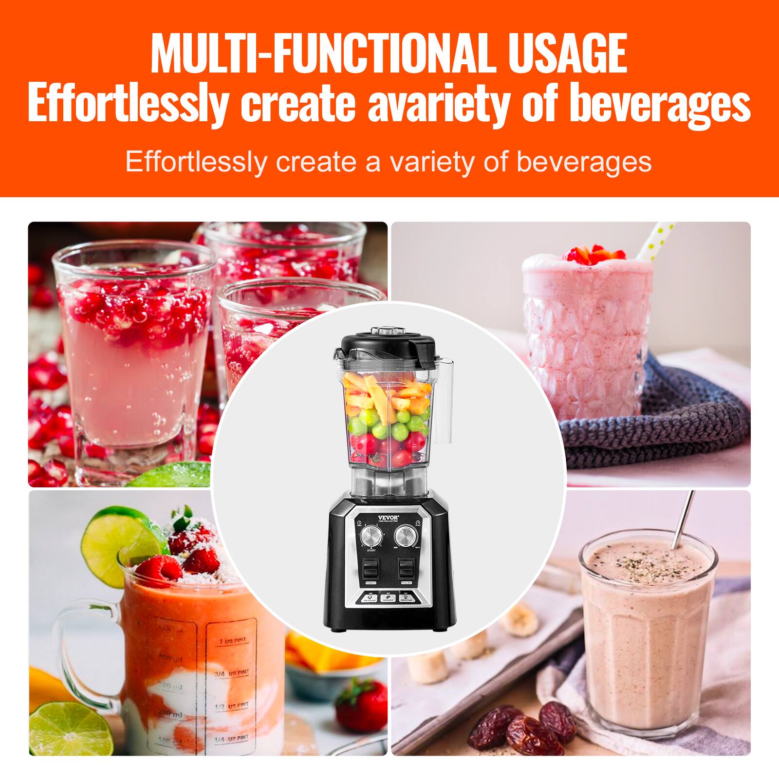 MULTI-FUNCTIONAL USAGE  
Effortlessly create a variety of beverages