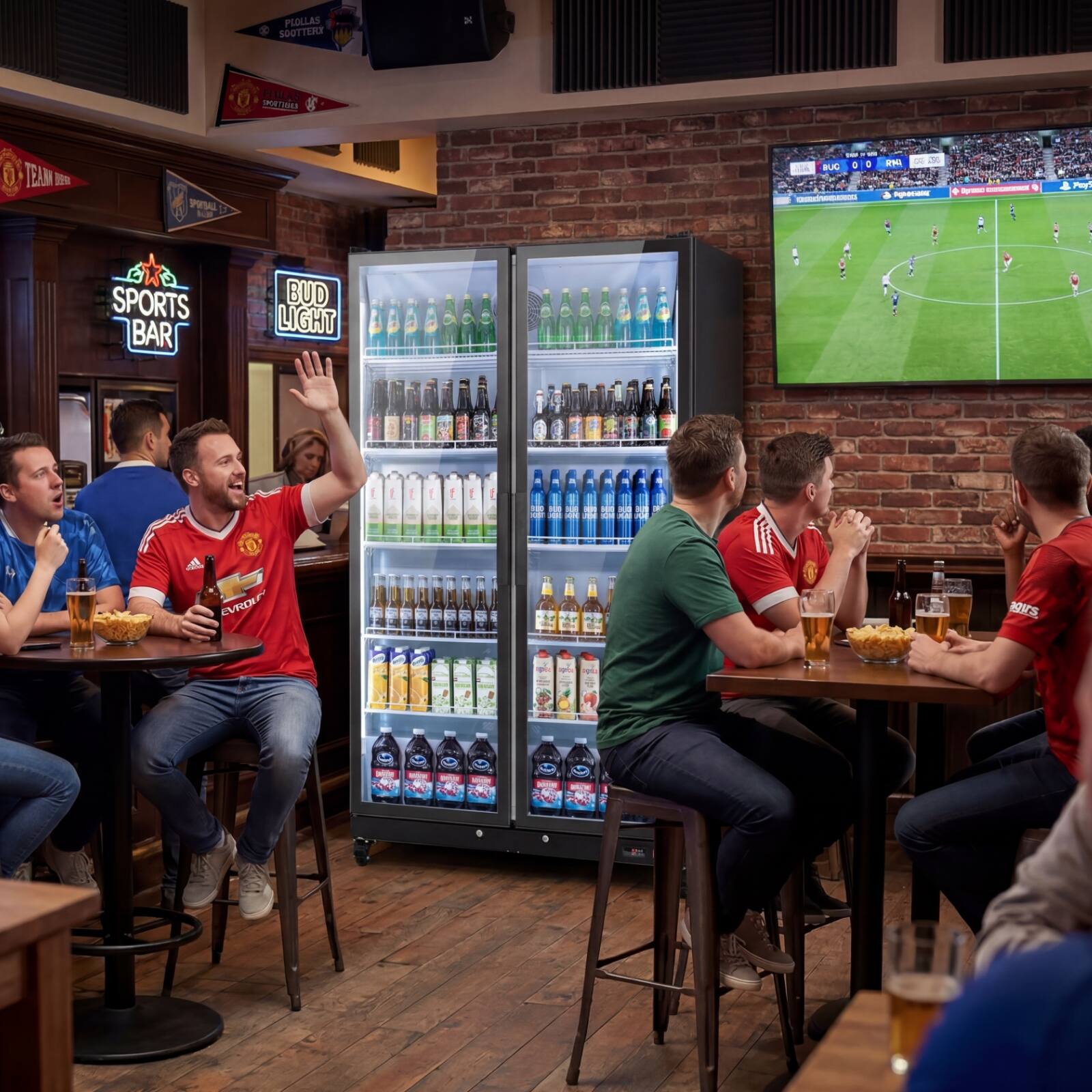 POLLAS SOUTHERN  
2 PEOLAS SPECIAS TEAM N P9TAL 10  
- - - - - 2 BUC d a a - + - - .  
A SPORTS BAR BUD LIGHT add EVRON