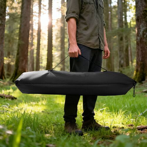 Alt View 10. Winado - 1PCS Portable Folding Camping Cot with Camp Bed, Sleeping Cots, Carry Bag for Outdoor Camping Sleeping Nap Beach Travel - Black.