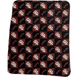 Logo Brands - San Francisco Giants 60'' x 50'' Repeat Pattern Lightweight Throw Blanket - Multicolor