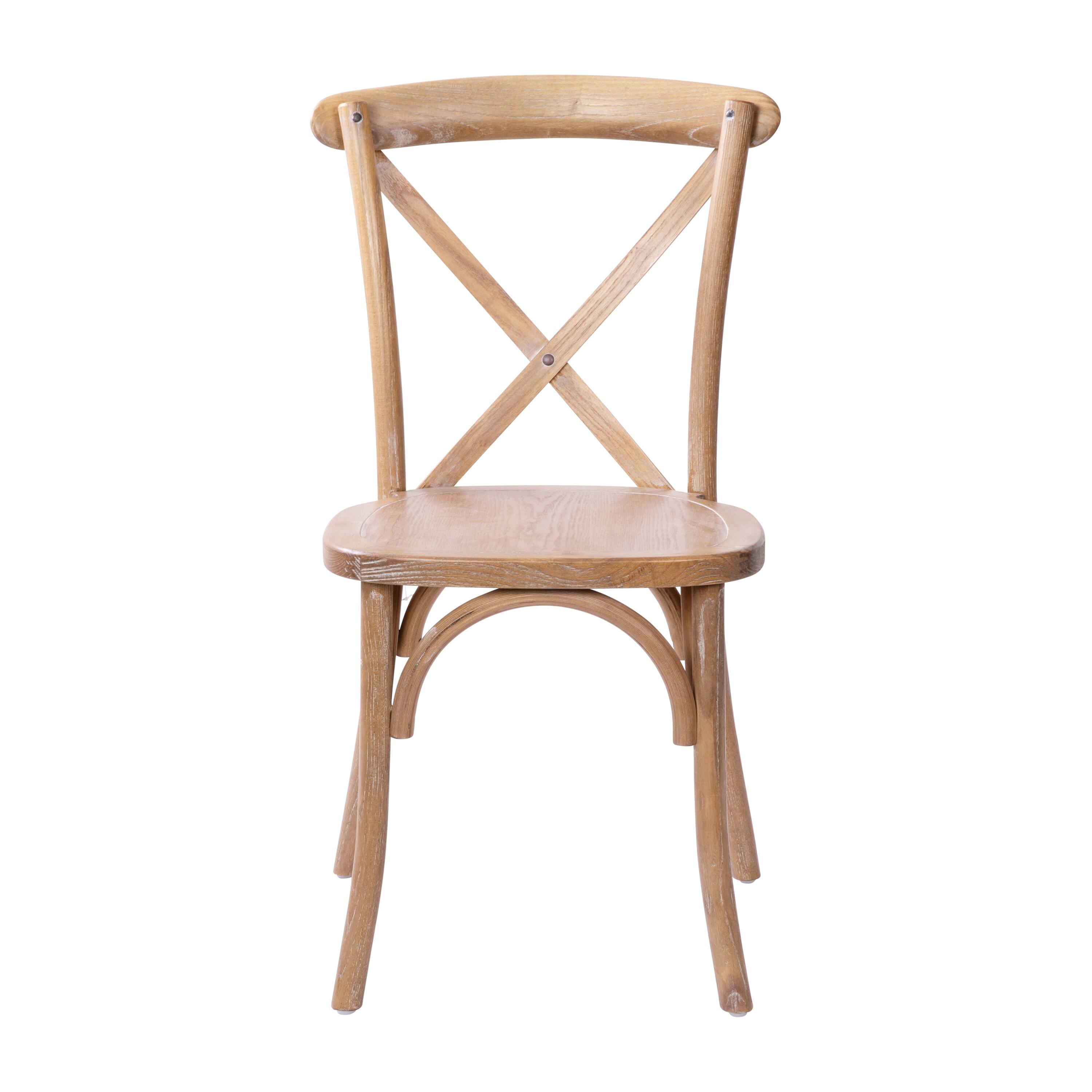 Alt View 10. Emma + Oliver - X-Back Chair - Medium White Grain.