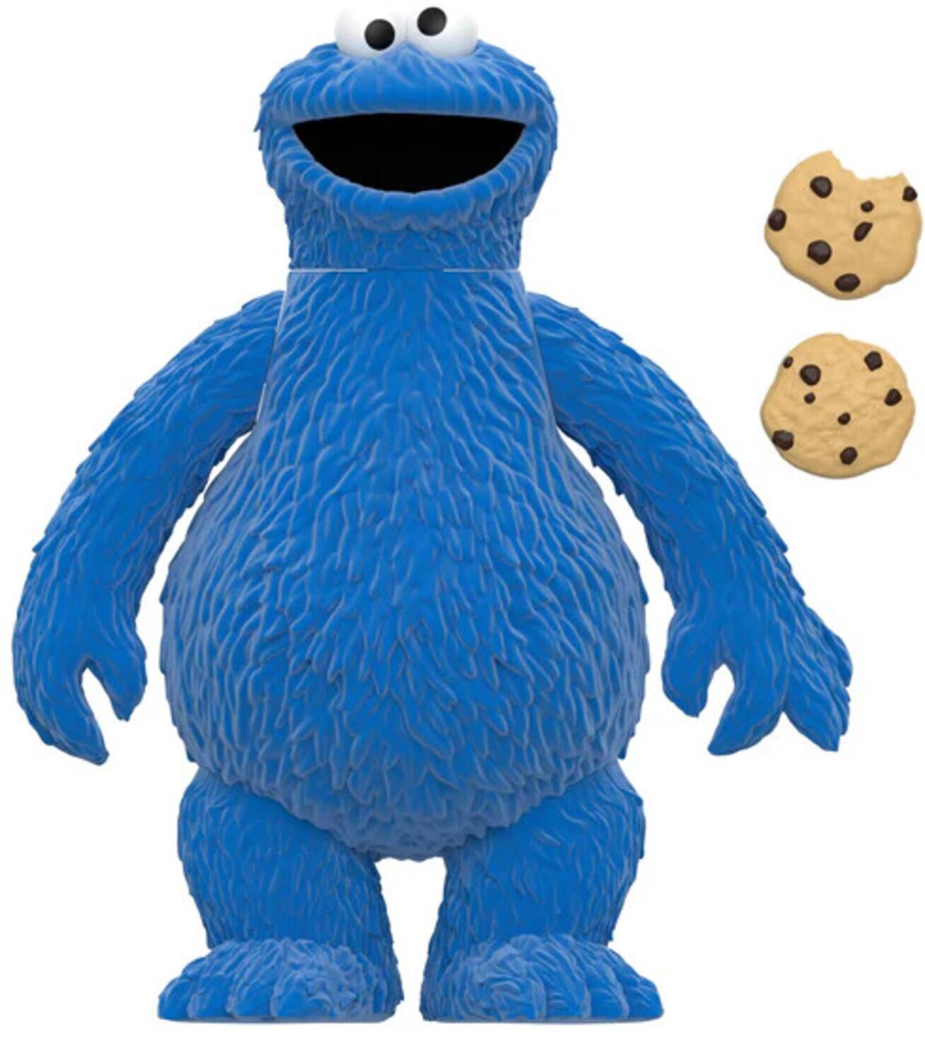 Alt View 1. Super7 - Sesame Street - ReAction Figures - Cookie Monster (Fuzzy)   - COLLECTIBLES - Multicolor.