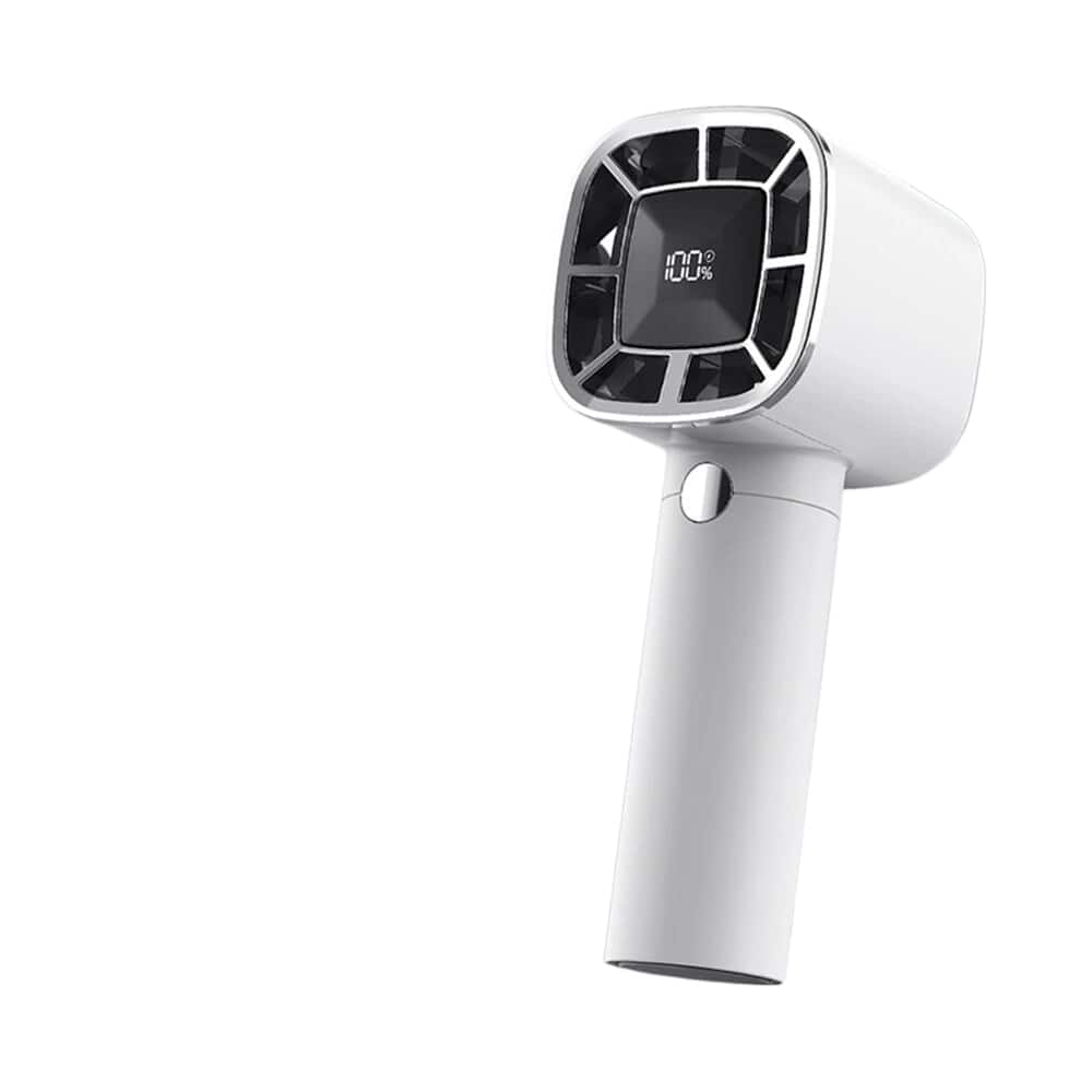 Stock Preferred - Handheld Rechargeable Mini Fan with LED Digital Display – Portable 3-Speed USB Fan