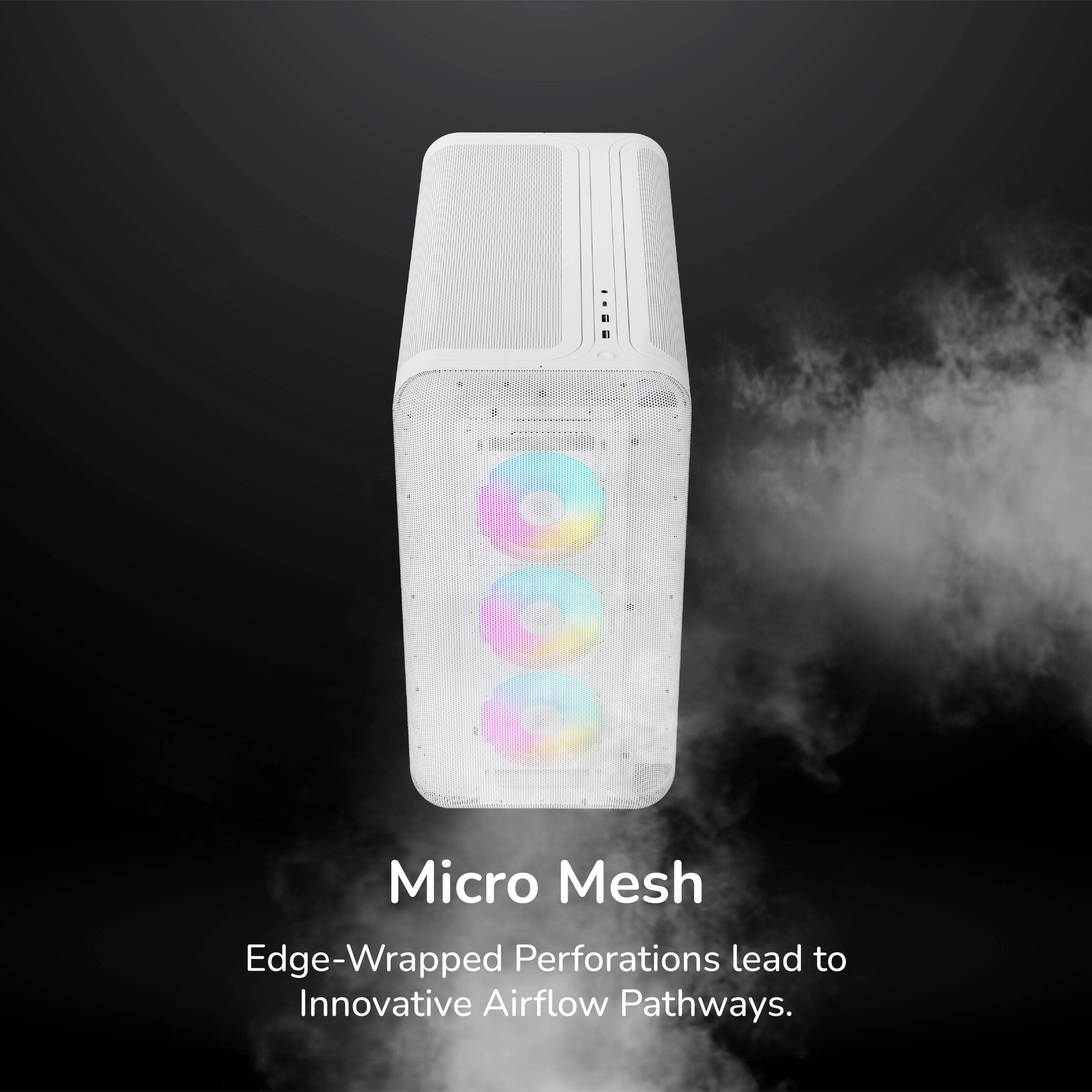 Micro Mesh  
Edge-Wrapped Perforations lead to Innovative Airflow Pathways.