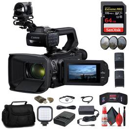 Canon - XA70 UHD 4K30 Camcorder with Dual-Pixel Autofocus + 64GB Memory Card Basic Bundle (International Model)