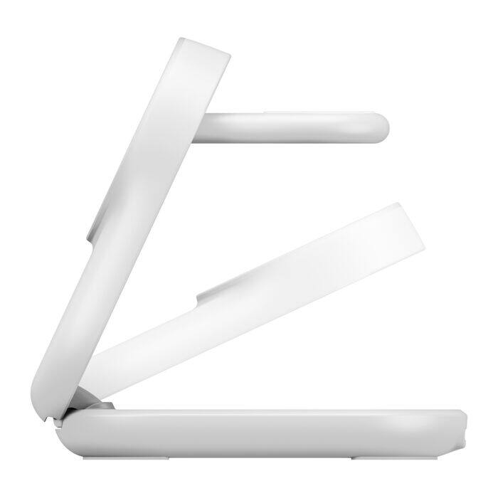 Alt View 9. Belkin - 3-in-1 Foldable Magnetic Charging Stand, 25W Qi2, MagSafe compatible, charge iPhone, compact travel-friendly design - White.