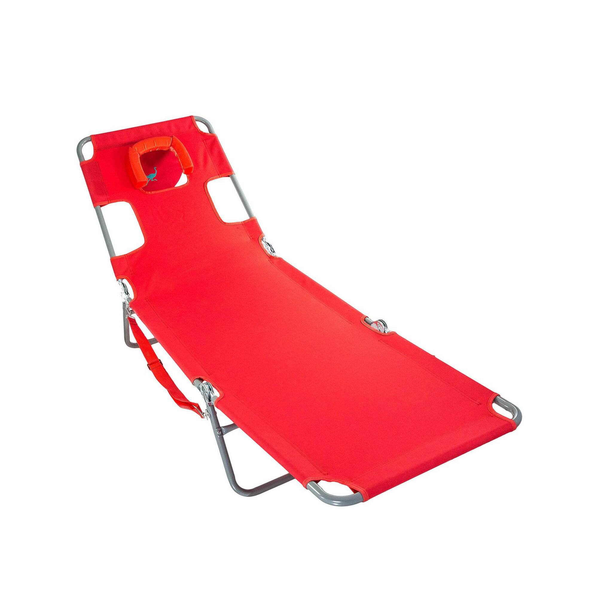 Alt View 7. Ostrich - Ostrich The Original Chaise Lounge, Facedown Beach Pool Tanning Chair, Red - Red.