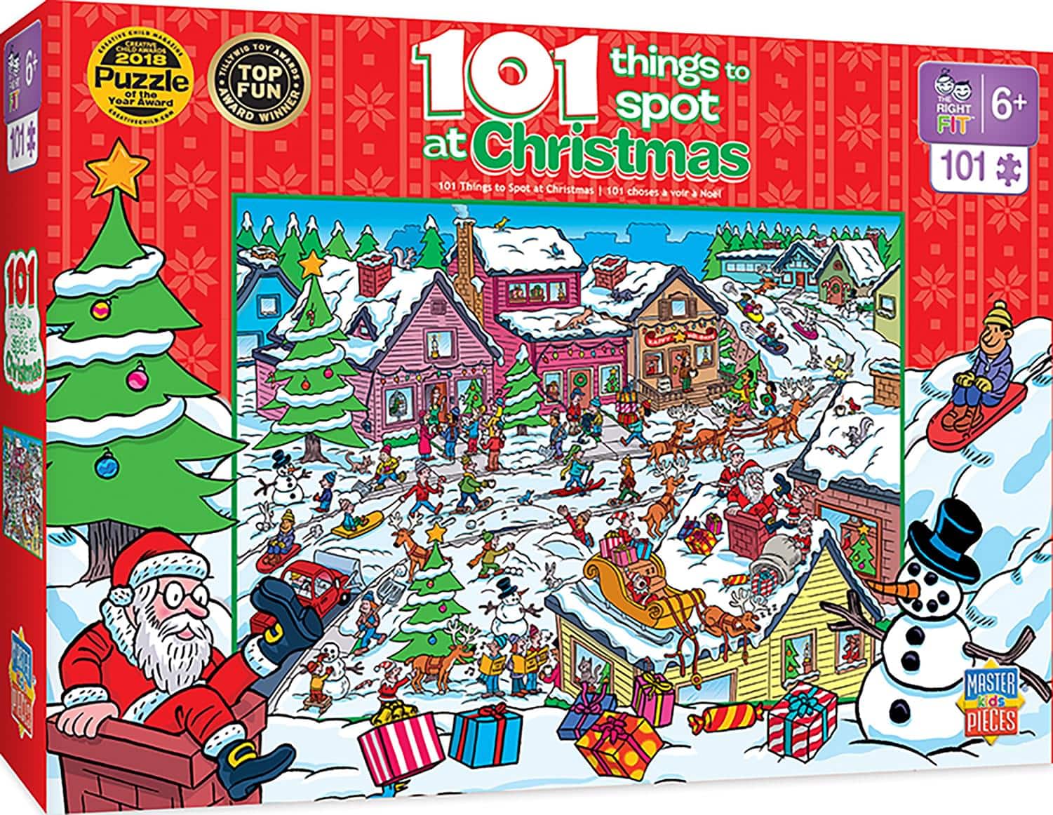 MasterPieces - Things to Spot at Christmas 101 Piece Jigsaw Puzzle - Multi-Color