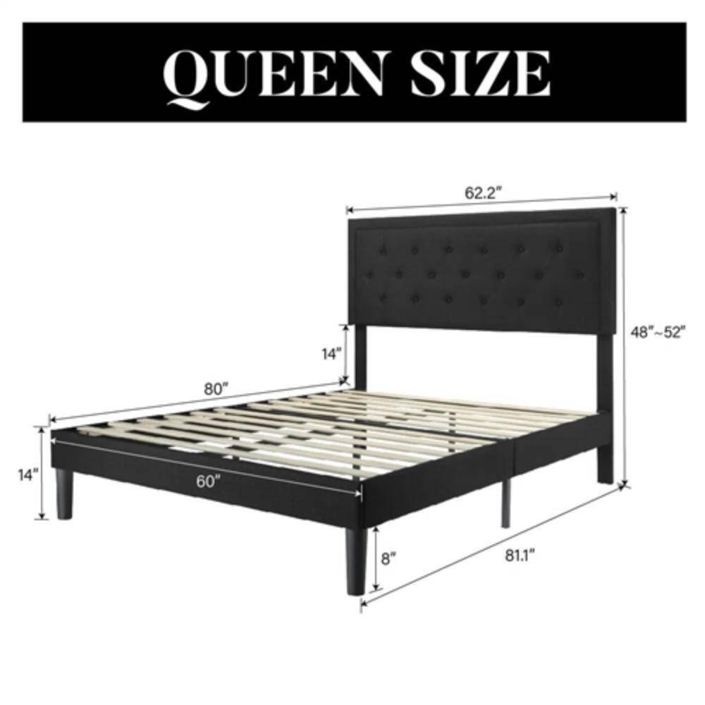QUEEN SIZE

62.2"  
48"~52"  
80"  
14"  
60"  
8"  
81.1"  
14"