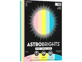 Astrobrights - Colored Paper, 24 lbs., 8.5" x 11", Sprinkle Colors, 500 Sheets/Ream - Assorted Colors