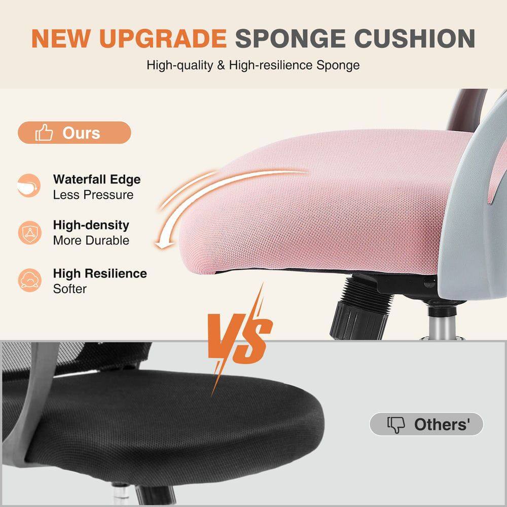 NEW UPGRADE SPONGE CUSHION  
High-quality & High-resilience Sponge  

Ours  
- Waterfall Edge  
  Less Pressure  
- High-density  
  More Durable  
- High Resilience  
  Softer  

VS  

Others'