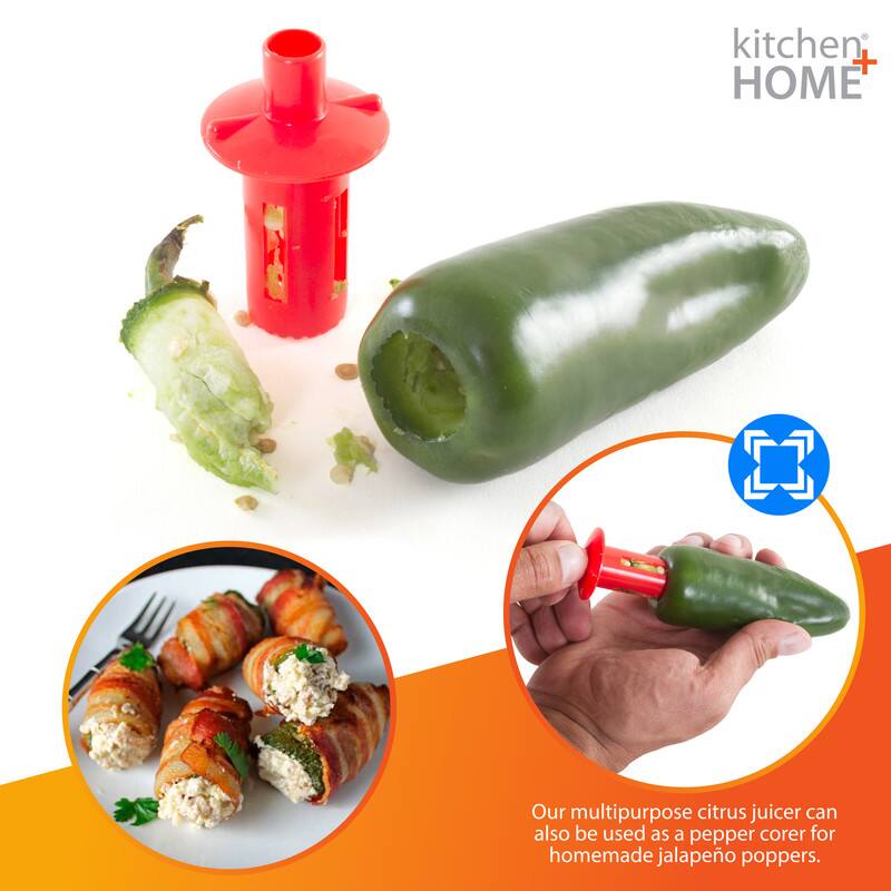 Our multipurpose citrus juicer can also be used as a pepper corer for homemade jalapeño poppers.
