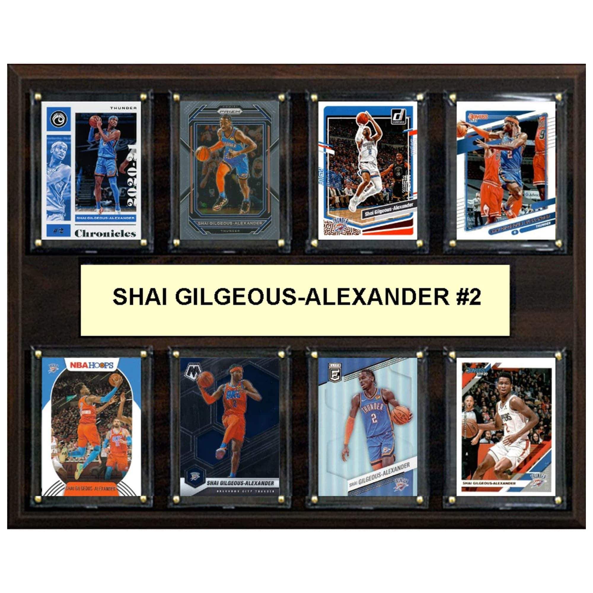"C&I Collectibles - Shai Gilgeous-Alexander Oklahoma City Thunder 12"" x 15"" Trading Card Plaque - Multicolor" price history on PriceWatchPro